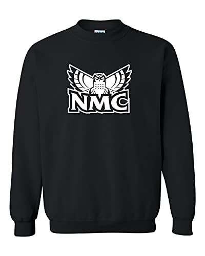 Northwestern Michigan Hawk Owls Crewneck Sweatshirt - Black