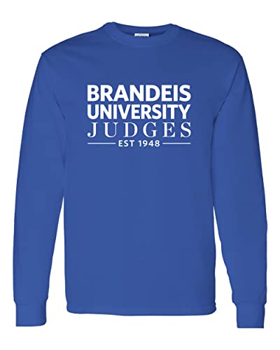 Vintage Brandeis University Long Sleeve Shirt - Royal