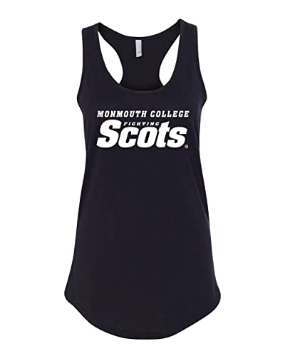 Monmouth College Fighting Scots Ladies Tank Top - Black