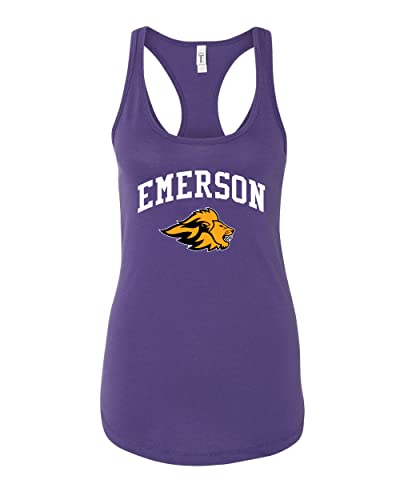 Emerson College Lions Logo Ladies Tank top - Purple Rush