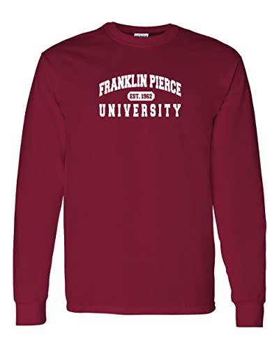 Vintage Franklin Pierce University Long Sleeve T-Shirt - Cardinal Red