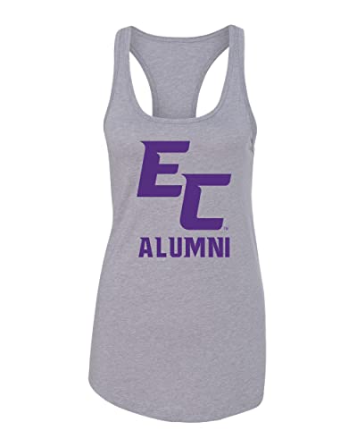 Elmira College EC Alumni Ladies Tank Top - Heather Grey
