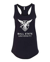 Load image into Gallery viewer, Ball State University One Color Official Logo Tank Top - Black
