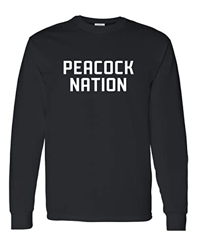 Saint Peter's Peacock Nation Long Sleeve Shirt - Black