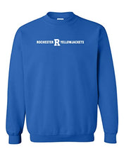 Load image into Gallery viewer, University of Rochester Straight Text Crewneck Sweatshirt - Royal
