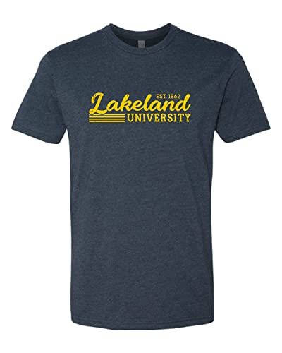 Vintage Lakeland University Soft Exclusive T-Shirt - Midnight Navy