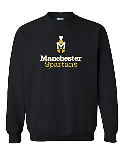 Manchester Spartans Full Logo Crewneck Sweatshirt - Black