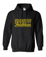 Vintage Appalachian State University Hooded Sweatshirt - Black