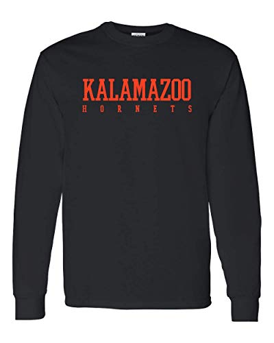 Kalamazoo Hornets Text Only Long Sleeve - Black
