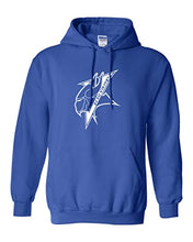 Load image into Gallery viewer, Elizabeth City State Mascot Hooded Sweatshirt - Royal
