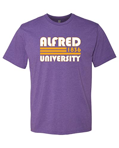 Retro Alfred University Exclusive Soft Shirt - Purple Rush