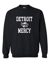 Load image into Gallery viewer, Detroit Mercy Stacked One Color Crewneck Sweatshirt - Black
