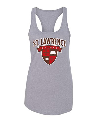 St Lawrence Full Color Logo Ladies Tank Top - Heather Grey