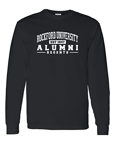 Rockford University Alumni Long Sleeve Shirt - Black