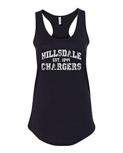 Load image into Gallery viewer, Hillsdale College Vintage Est 1844 Ladies Racer Tank - Black
