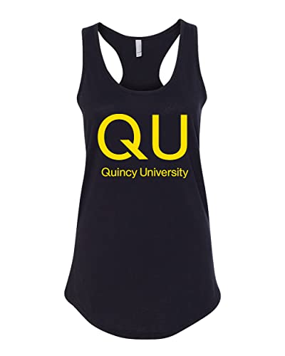Quincy University QU Ladies Tank Top - Black