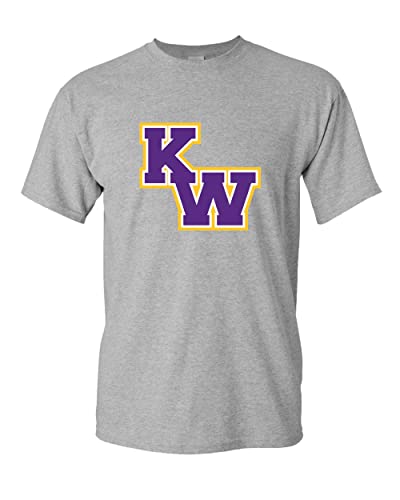 Kansas Wesleyan University KW T-Shirt - Sport Grey