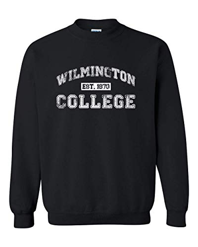 Wilmington College Est 1870 Crewneck Sweatshirt - Black