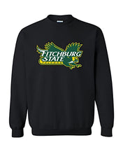 Load image into Gallery viewer, Fitchburg State Full Color Mascot Crewneck Sweatshirt - Black
