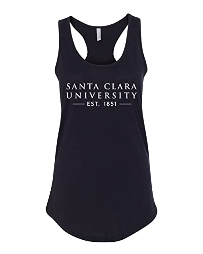 Santa Clara Established Ladies Tank Top - Black