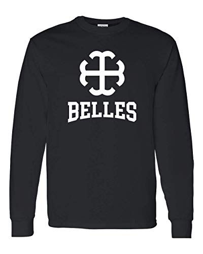 Saint Mary's College Belles 1 Color Logo Long Sleeve - Black
