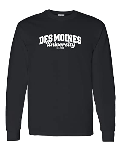 Des Moines University Alumni Long Sleeve T-Shirt - Black