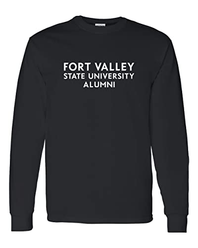 Fort Valley State University Alumni Long Sleeve T-Shirt - Black