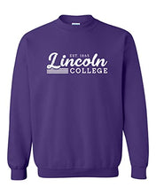 Load image into Gallery viewer, Vintage Lincoln College Est 1865 Crewneck Sweatshirt - Purple
