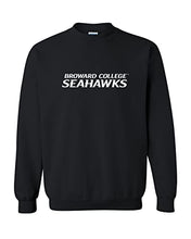 Load image into Gallery viewer, Broward College Text Crewneck Sweatshirt - Black
