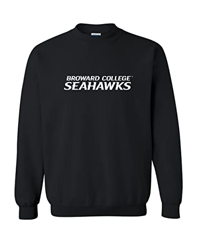 Broward College Text Crewneck Sweatshirt - Black