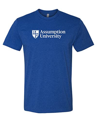 Assumption University Block Letters Exclusive Soft Shirt - Royal