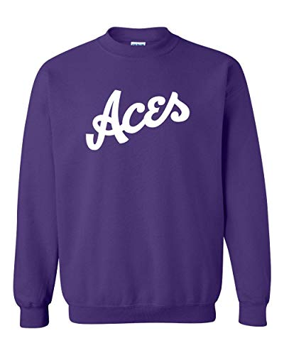 Evansville Aces Est 1854 Crewneck Sweatshirt - Purple