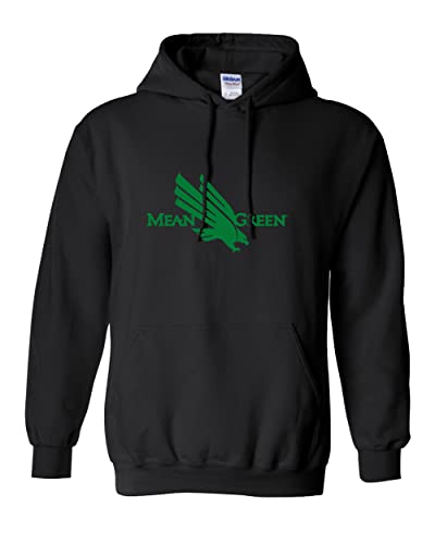 University of North Texas Mean Green Hooded Sweatshirt - Black