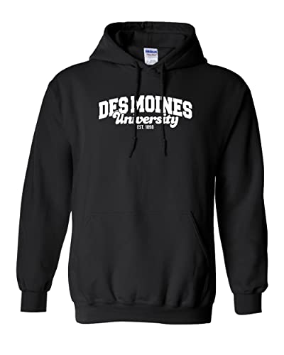 Des Moines University Alumni Hooded Sweatshirt - Black