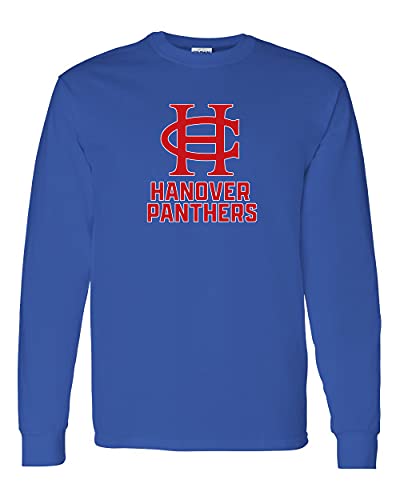 HC Hanover Panthers Two Color Long Sleeve Shirt - Royal