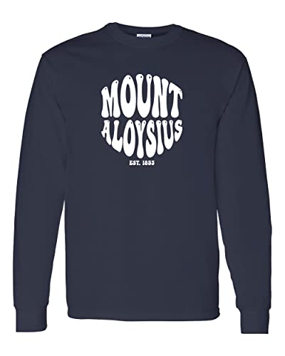 Vintage Mount Aloysius Long Sleeve T-Shirt - Navy
