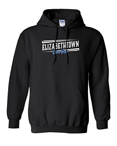 Elizabethtown Etown Blue Jays Hooded Sweatshirt - Black