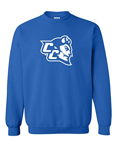 Central Connecticut CC Mascot Crewneck Sweatshirt - Royal