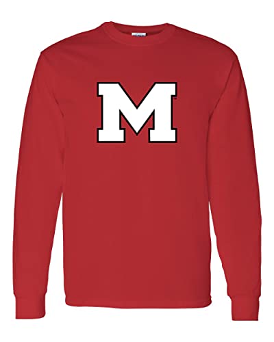 Marist College Block M Long Sleeve Shirt - Red