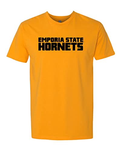 Emporia State 1 Color Mascot Soft Exclusive T-Shirt - Gold