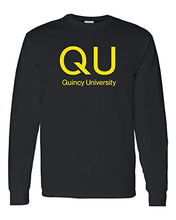 Load image into Gallery viewer, Quincy University QU Long Sleeve T-Shirt - Black

