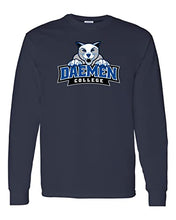 Load image into Gallery viewer, Daemen College Full Logo Long Sleeve T-Shirt - Navy
