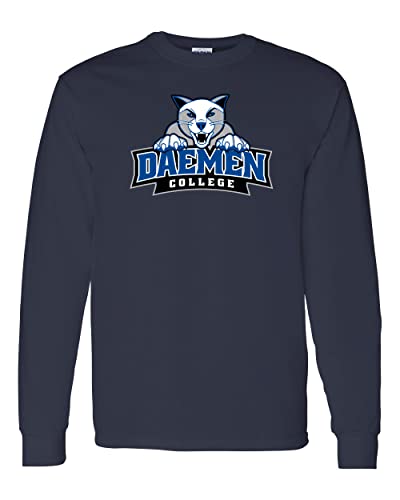Daemen College Full Logo Long Sleeve T-Shirt - Navy