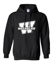 Load image into Gallery viewer, Washburn University W Hooded Sweatshirt - Black
