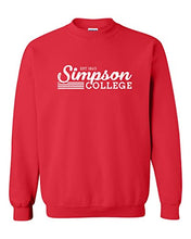 Load image into Gallery viewer, Vintage Simpson College Crewneck Sweatshirt - Red
