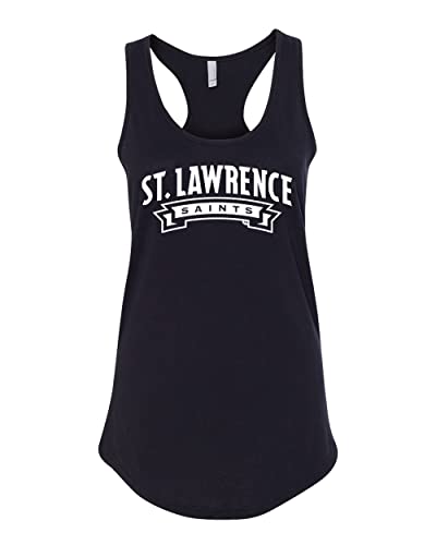 St Lawrence Text Ladies Tank Top - Black