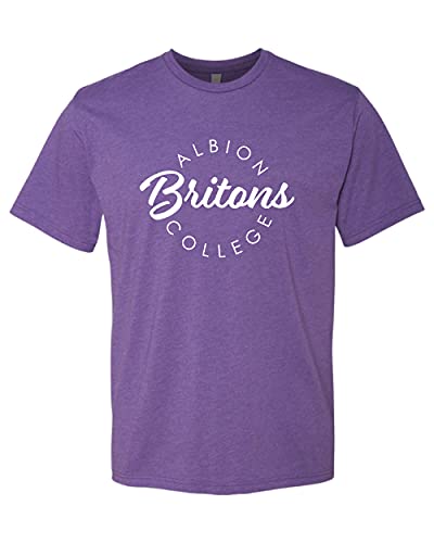 Albion College Circular 1 Color Exclusive Soft Shirt - Purple Rush