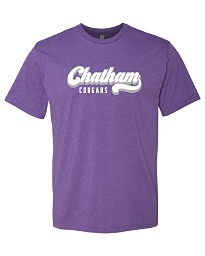 Chatham Cougars Banner Exclusive Soft Shirt - Purple Rush