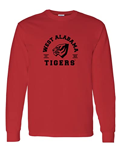 Vintage University of West Alabama Long Sleeve T-Shirt - Red