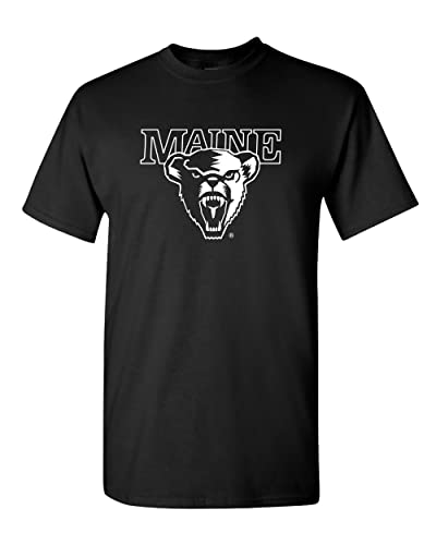 University of Maine 1 Color Mascot T-Shirt - Black